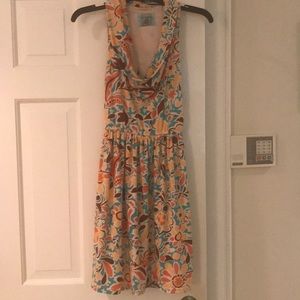 Judith March multi color razor back dress